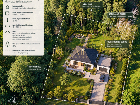 DZIAŁKA – BIAŁY BÓR, BLISKO JEZIORA - Gallery Image 2